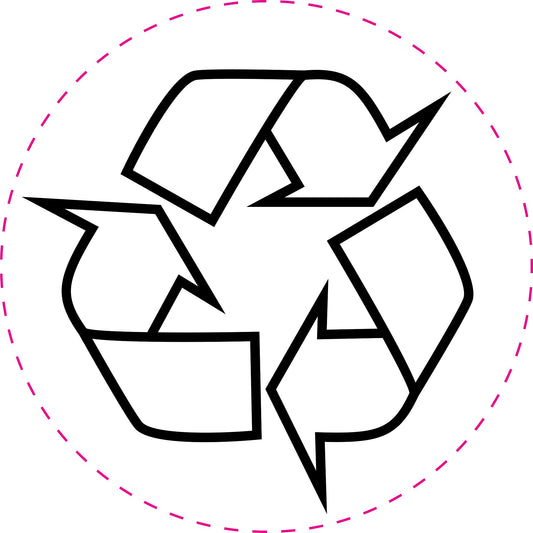 100 Recycling Aufkleber  "Recycling Symbol"  ES-RYCL-100