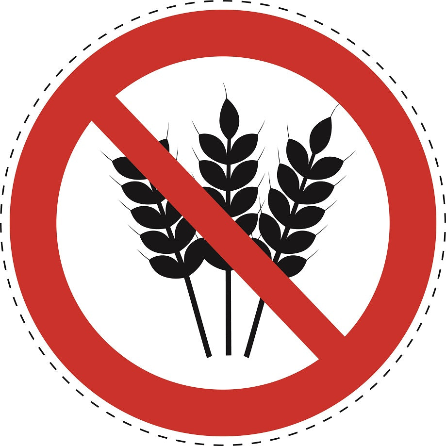 Verbotsaufkleber "Kein Gluten" aus PVC Plastik, ES-SI23400