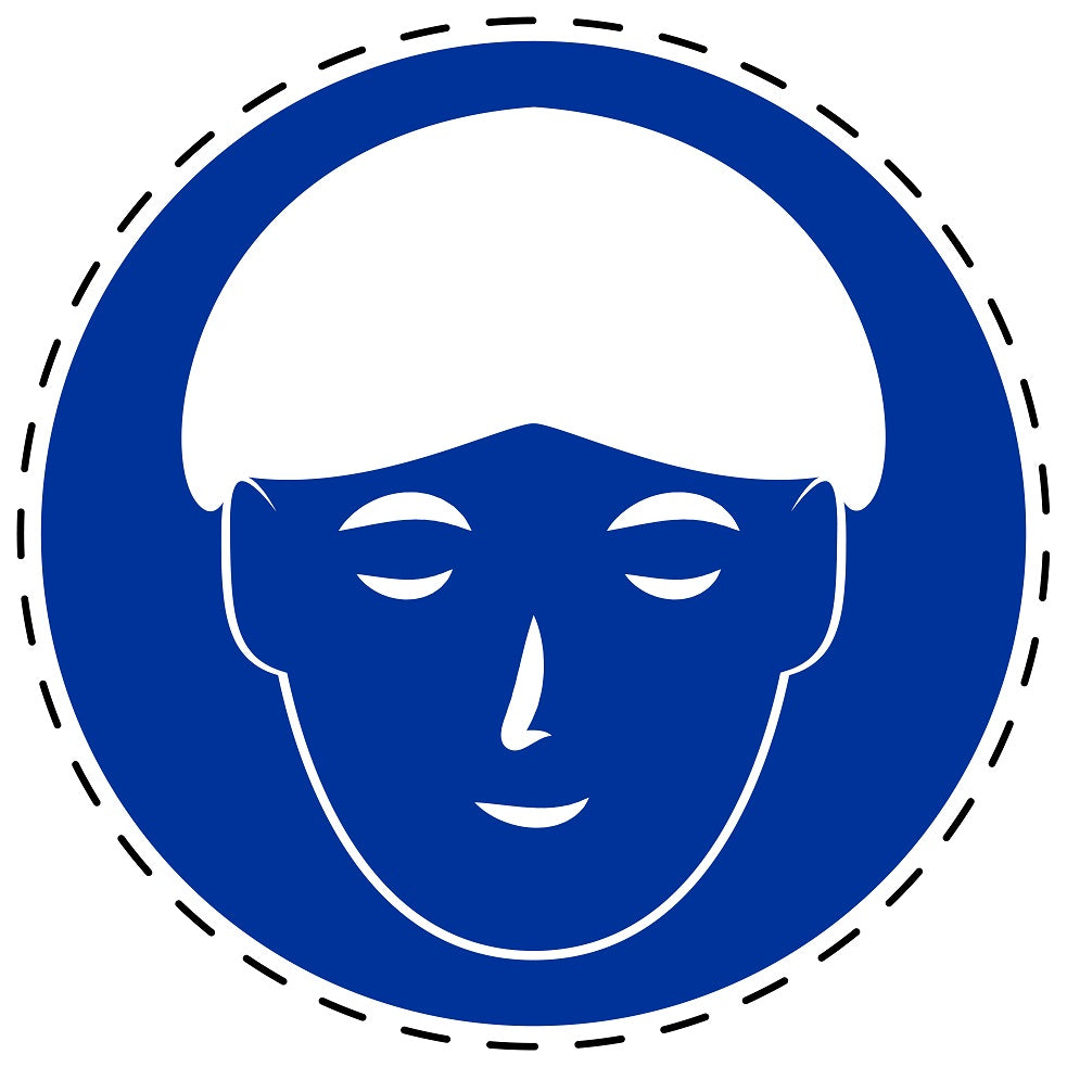 Gebotsaufkleber "Badekappe benutzen" aus PVC Plastik, ES-SIM1390