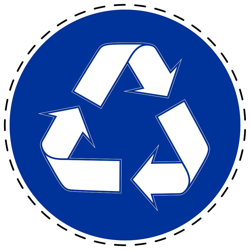 Gebotsaufkleber "Muss recycled werden" aus PVC Plastik, ES-SIM1760