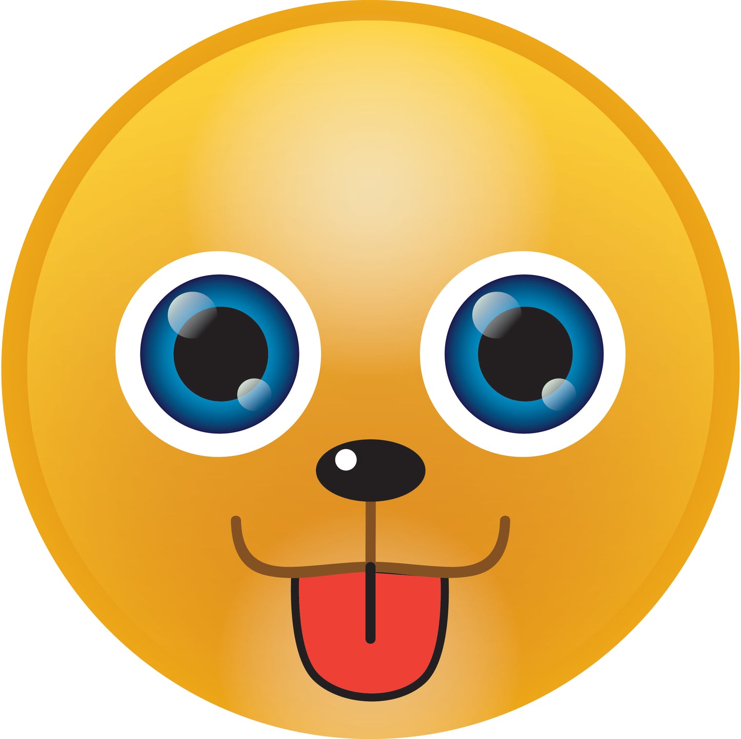 Smiley Aufkleber 2- 60 cm große Mengen besonders preiswert ES-SMI-10820