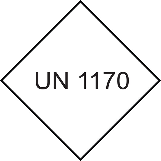 UN-Gefahrstoffetikett "1170" 10x10 cm aus Papier oder Plastik ES-UN-1000-1170