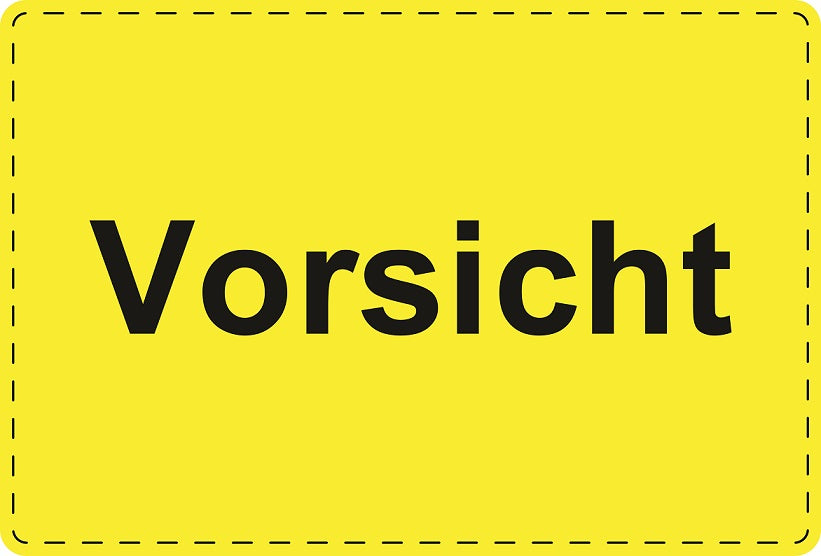 1000 Versandaufkleber "Vorsicht" aus Plastik ES-VER-PE-2000