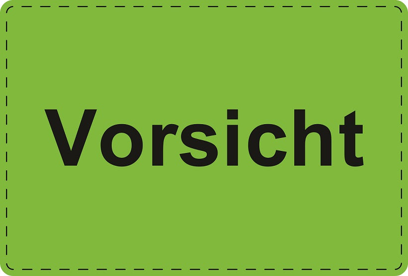 1000 Versandaufkleber "Vorsicht" aus Plastik ES-VER-PE-2000