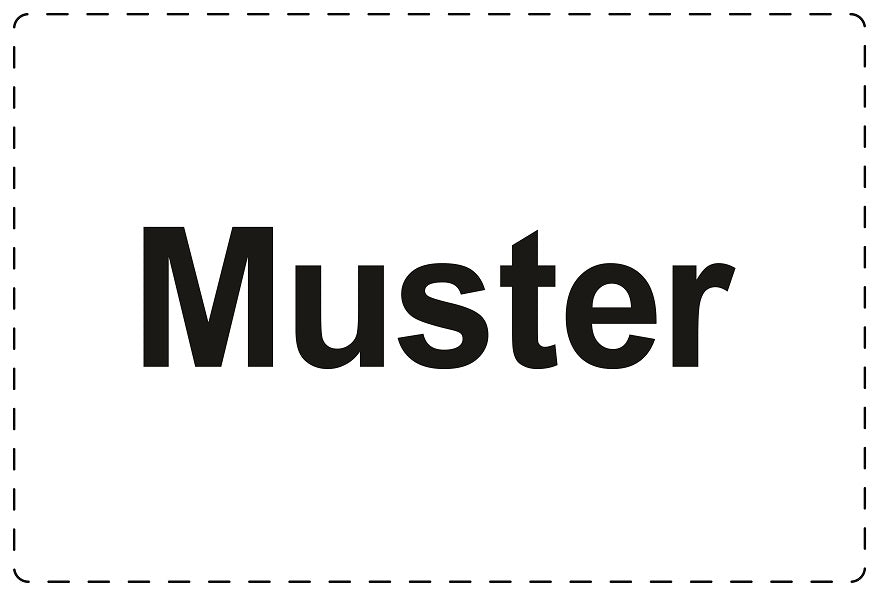 Versandaufkleber "Muster" aus Plastik