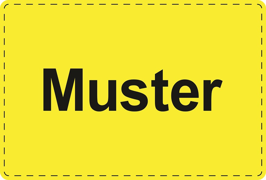 Versandaufkleber "Muster" aus Papier
