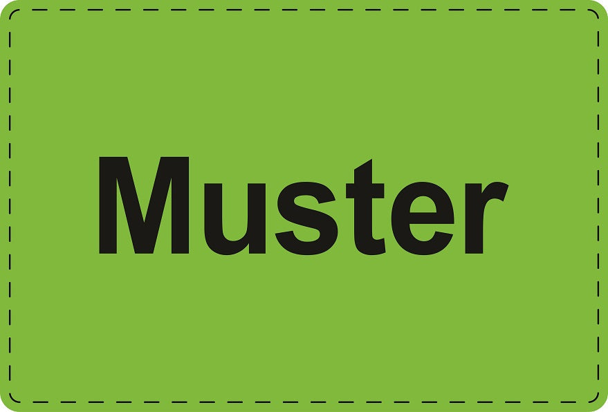 Versandaufkleber "Muster" aus Plastik