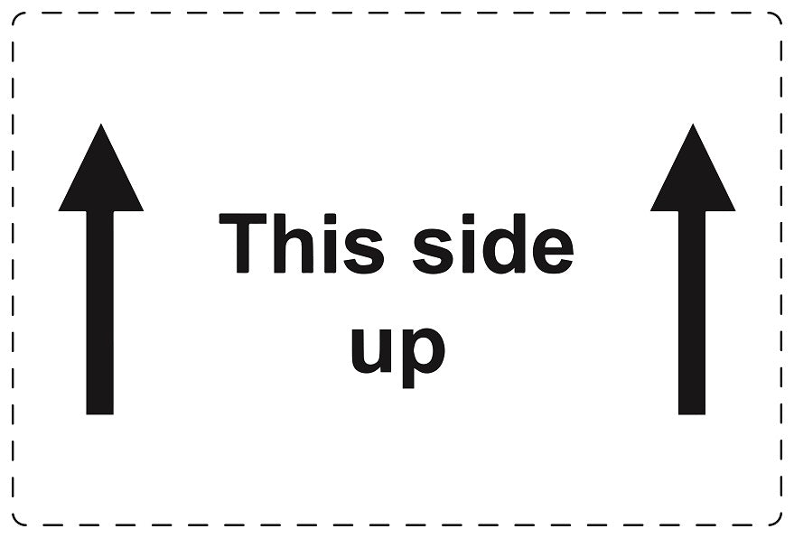 1000 Versandaufkleber "This side up" aus Plastik ES-VER-PE-5200