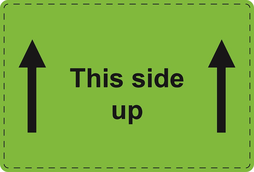 1000 Versandaufkleber "This side up" aus Plastik ES-VER-PE-5200