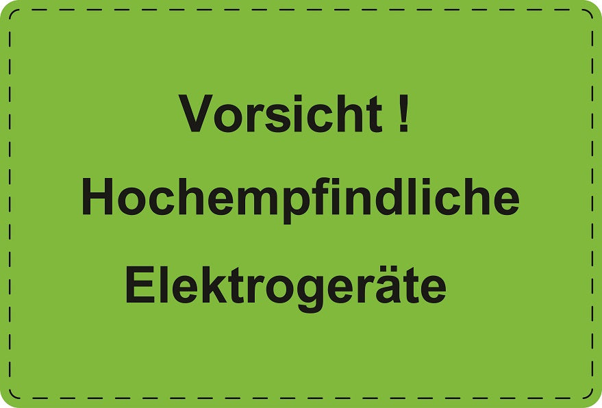 1000 Versandaufkleber "Vorsicht! Hochempfindliche Elektrogeräte" aus Papier ES-VER-PA-8900