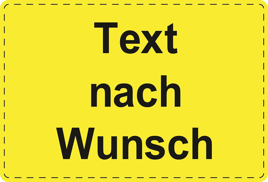 1000 Versandaufkleber "Text nach Wunsch" aus Plastik ES-VER-PE-9000