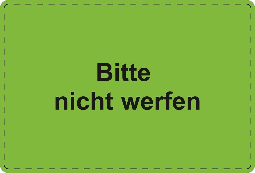 1000 Versandaufkleber "Bitte nicht werfen" aus Papier ES-VER-PA-9700