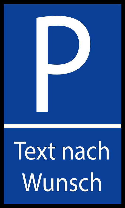 Parkplatzaufkleber "Text nach Wunsch" 10-60 cm ES-VERK-1000-250x150-0