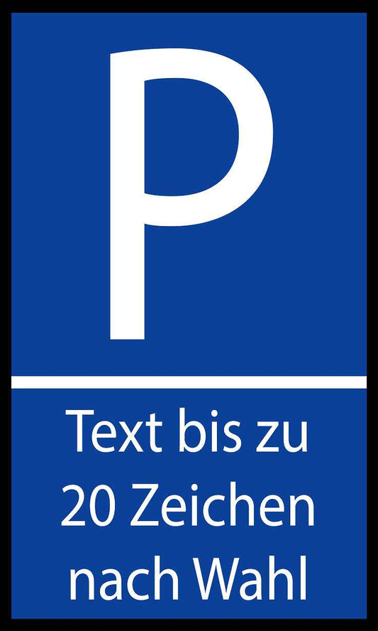 Parkplatzaufkleber "Text nach Wunsch" 10-60 cm ES-VERK-1010-250x150-0