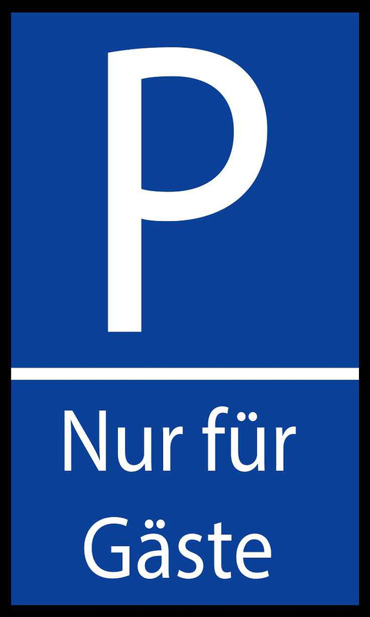 Parkplatzaufkleber "Nur für Gäste" 10-60 cm ES-VERK-1040-250x150-0