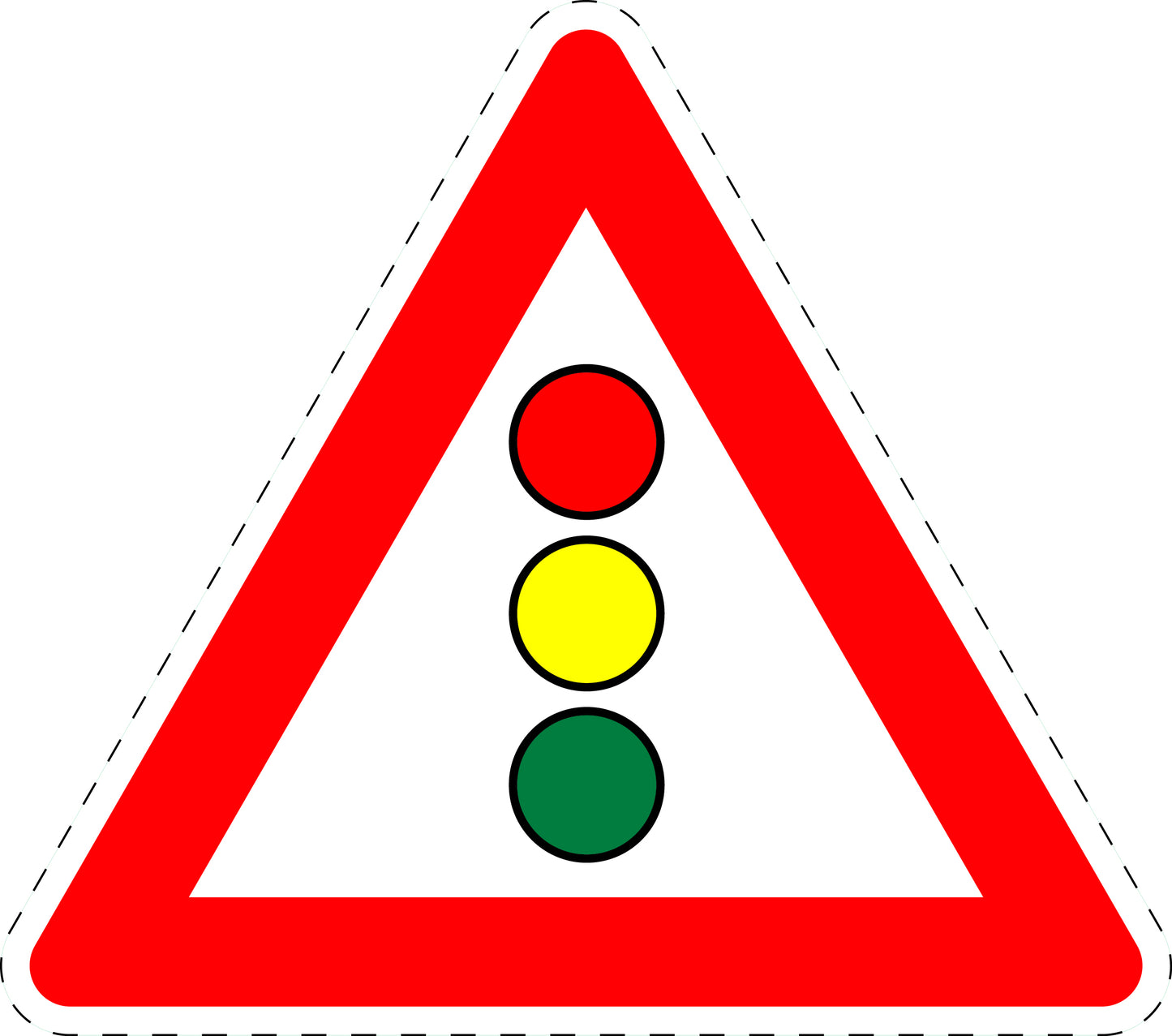 1 Stück Verkehrszeichen "Lichtzeichenanlage" 5-70 cm ES-Verk-131