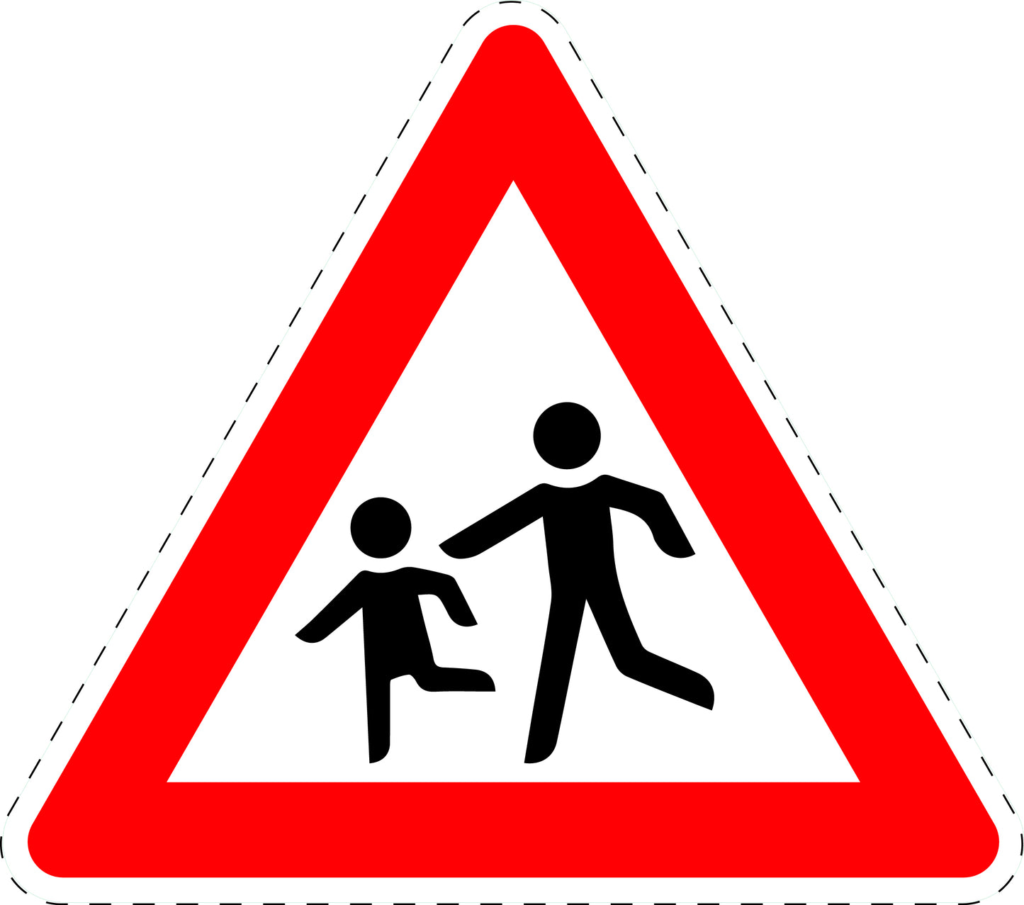 1 Stück Verkehrszeichen "Kinder (Aufstellung rechts)" 5-70 cm ES-Verk-136-10