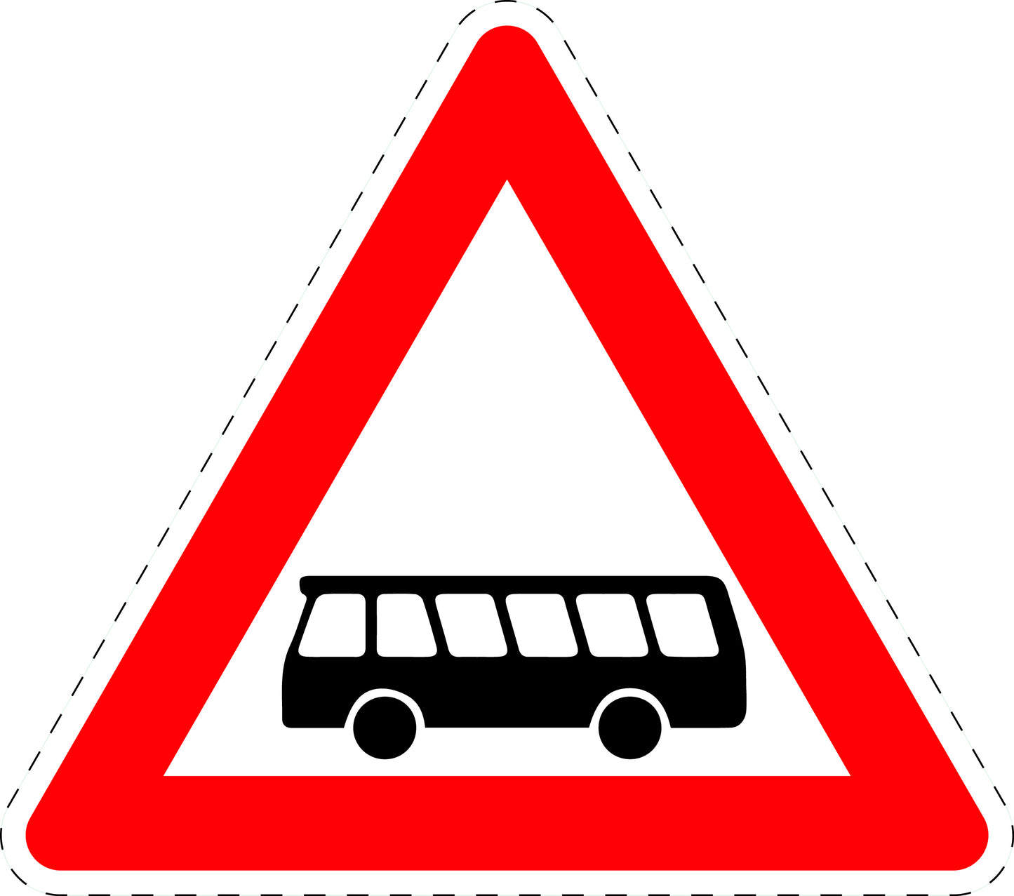 1 Stück Verkehrszeichen "Kraftomnibusse" 5-70 cm ES-Verk-145