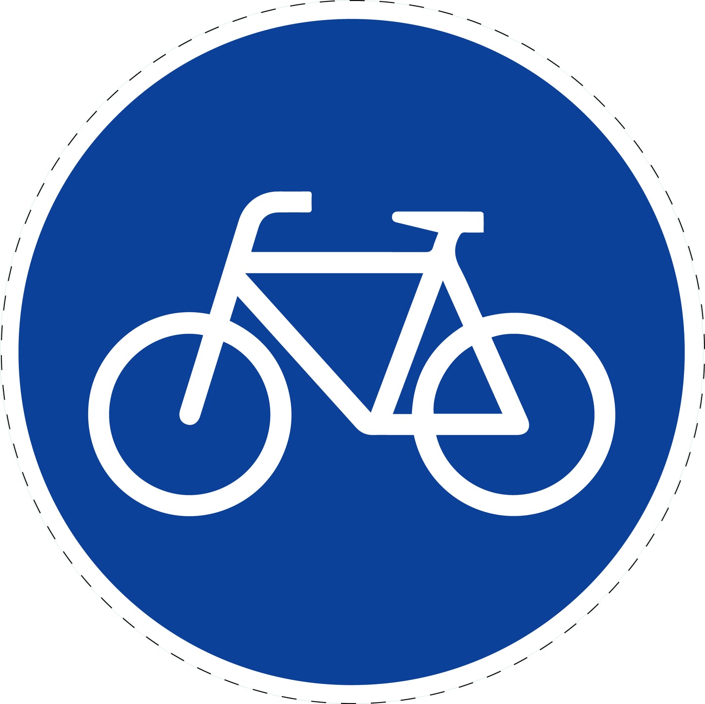1 Stück Verkehrszeichen " Sonderweg Radfahrer" 5-70 cm ES-Verk-237