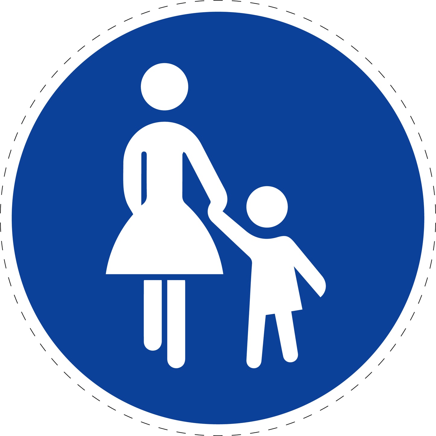 1 Stück Verkehrszeichen " Sonderweg Fußgänger" 5-70 cm ES-Verk-239