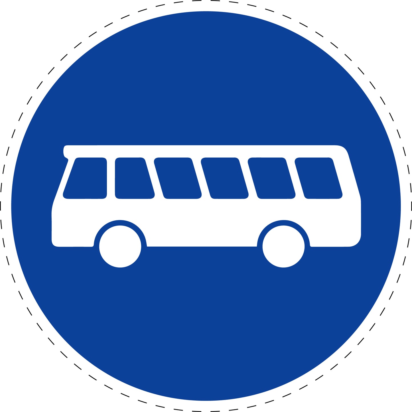 1 Stück Verkehrszeichen "Bussonderfahrstreifen" 5-70 cm ES-Verk-245