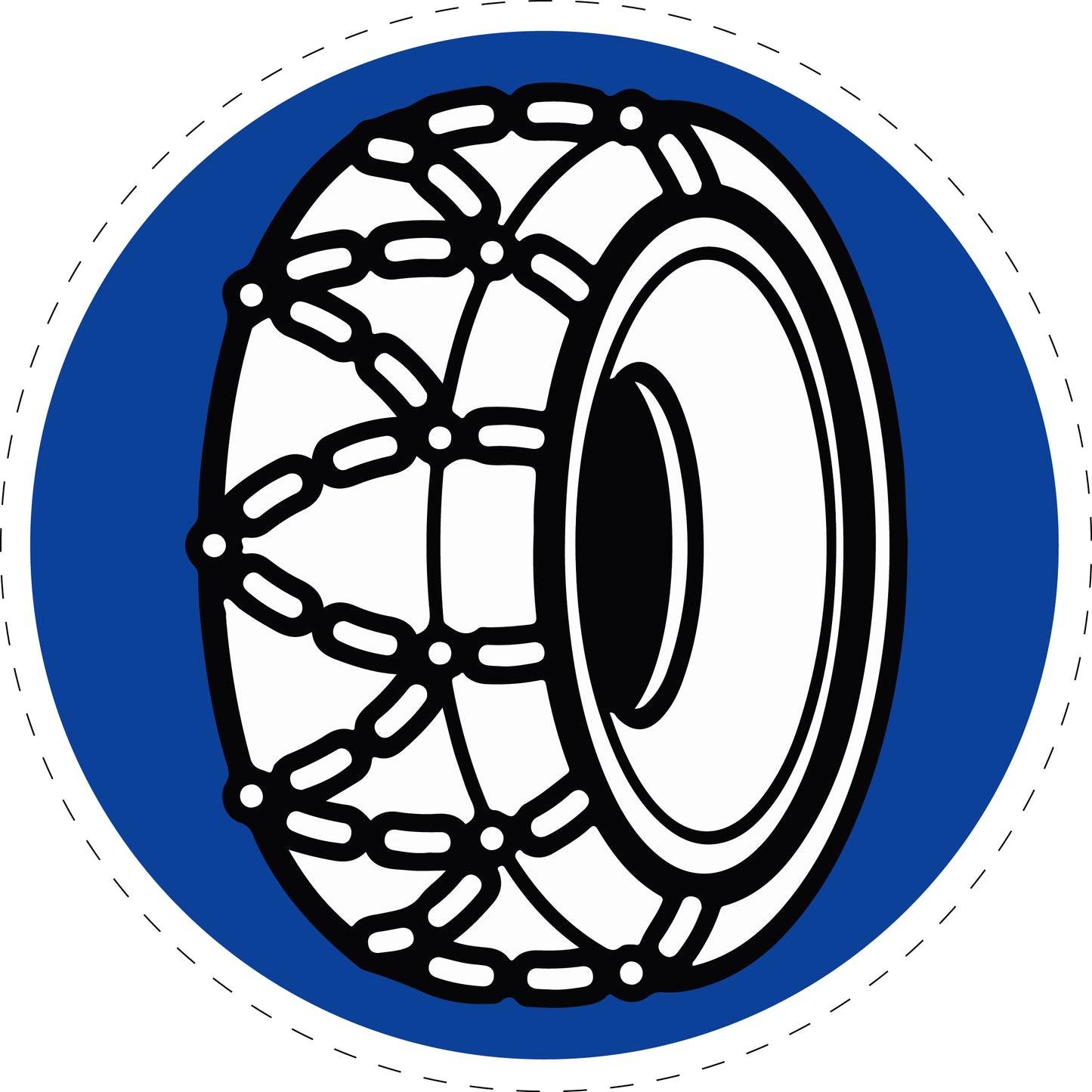 1 Stück Verkehrszeichen "Schneeketten vorgeschrieben" 5-70 cm ES-Verk-268