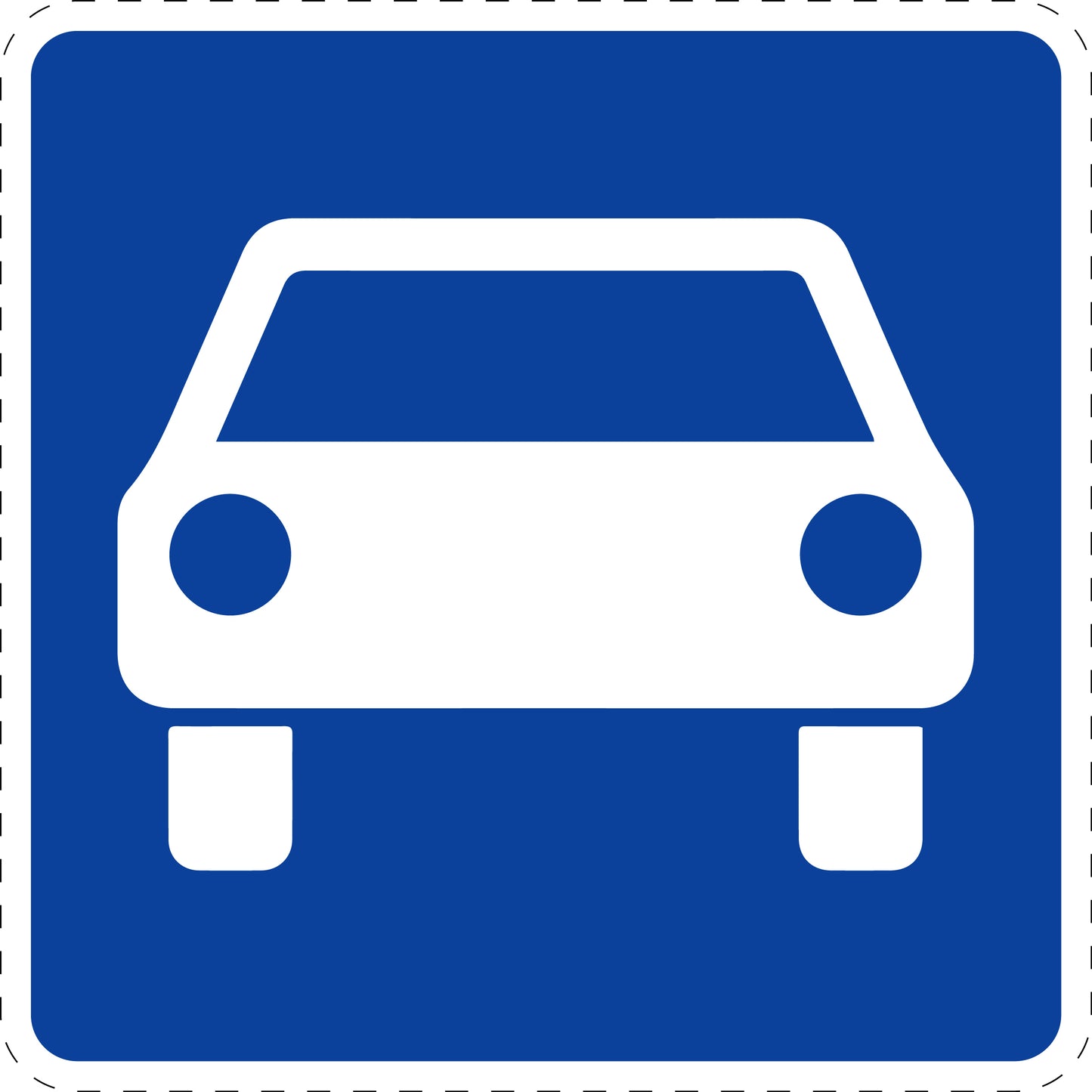 1 Stück Verkehrszeichen "Kraftfahrstraße" 5-70 cm ES-Verk-331