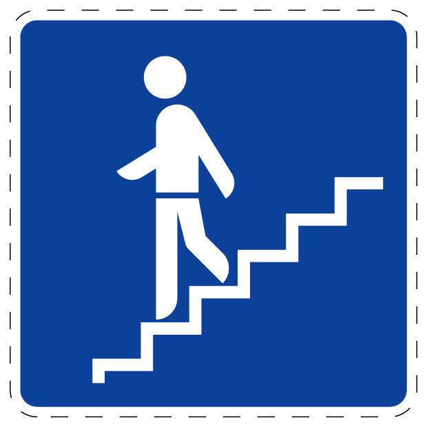 1 Stück Verkehrszeichen "Fußgängerunterführung" 5-70 cm ES-Verk-355-10