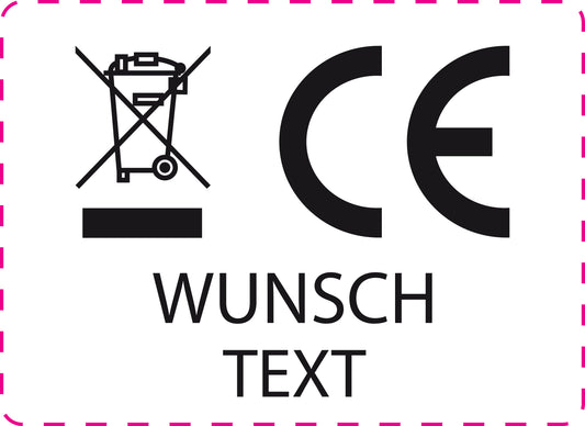100x Elektrogeräte-Kennzeichen "GS EAC CE" kombiniert ES-WeeePE-400-0