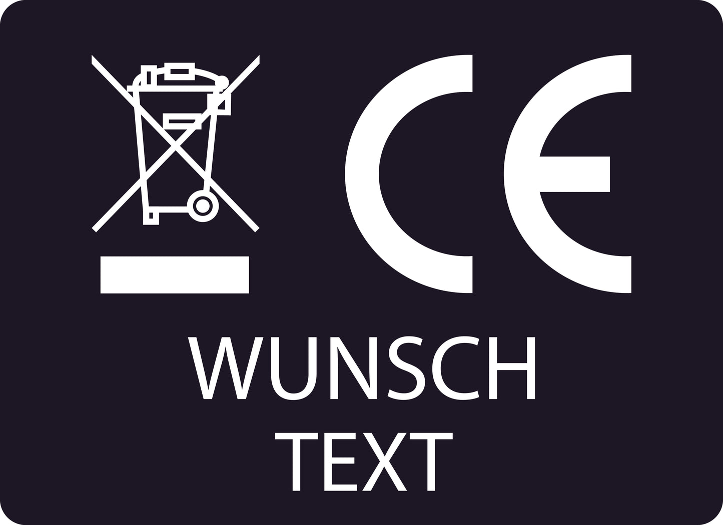 100x Elektrogeräte-Kennzeichen "GS EAC CE" kombiniert ES-WeeePE-400-88