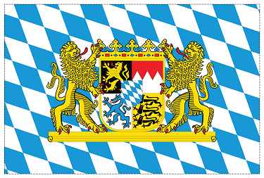 Deutschland Bundesländer Flaggen-Fahnen Aufkleber Bayern1 5-60cm FL-DE-Bayern1