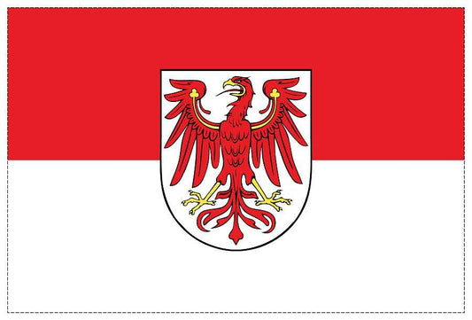 Deutschland Bundesländer Flaggen-Fahnen Aufkleber Brandenburg 5-60cm  FL-DE-Brandenburg
