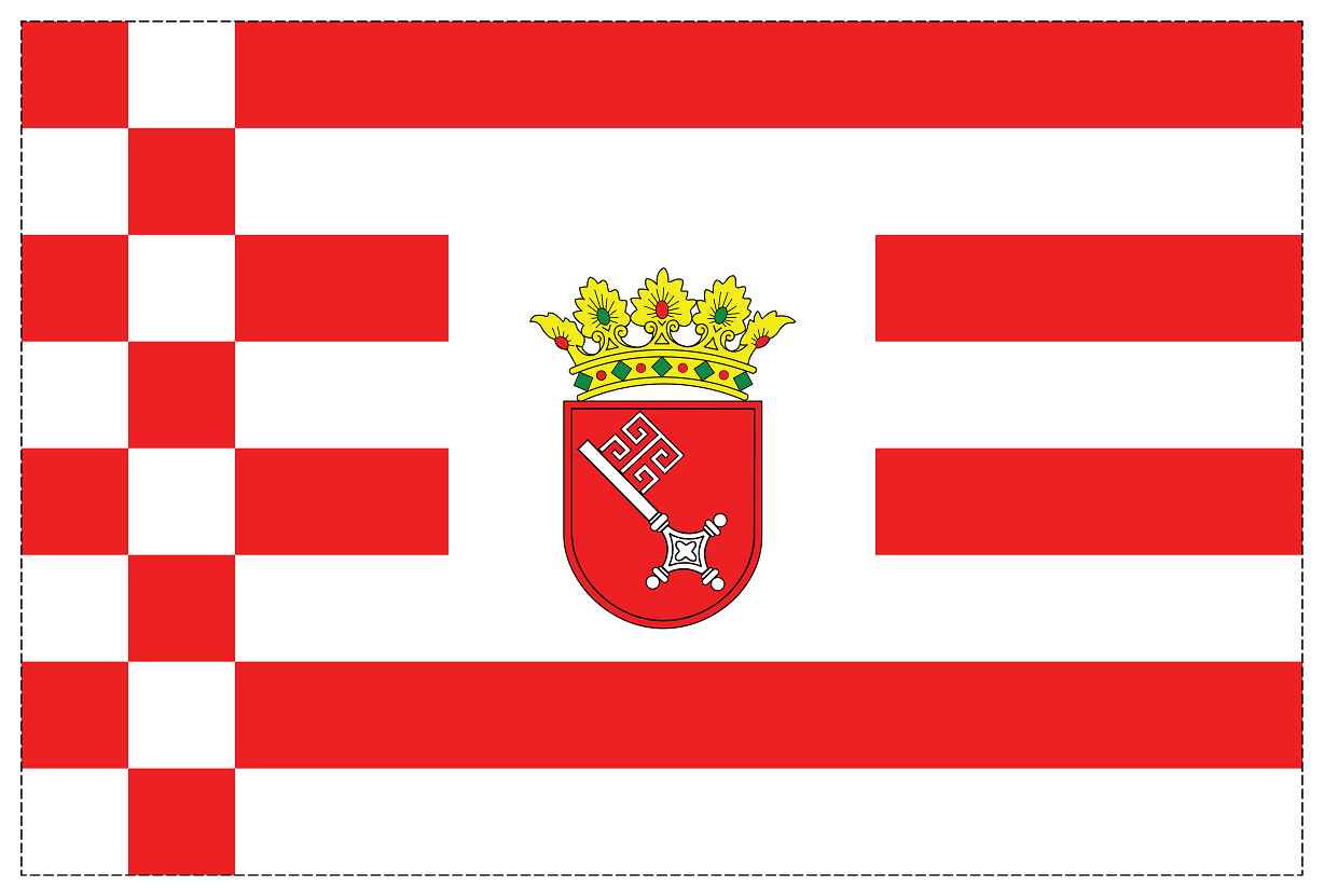 Deutschland Bundesländer Flaggen-Fahnen Aufkleber Bremen 5-60cm FL-DE-Bremen