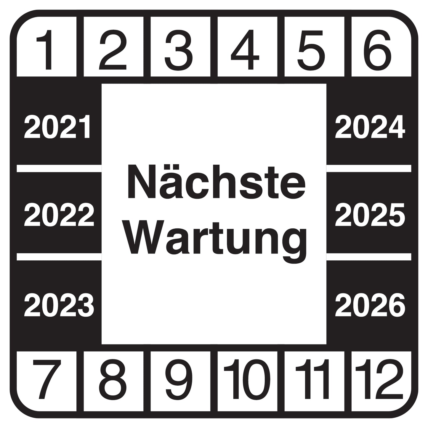 Kabelprüfetiketten 2 - 7 cm LO-KABEL-RE-PR2400