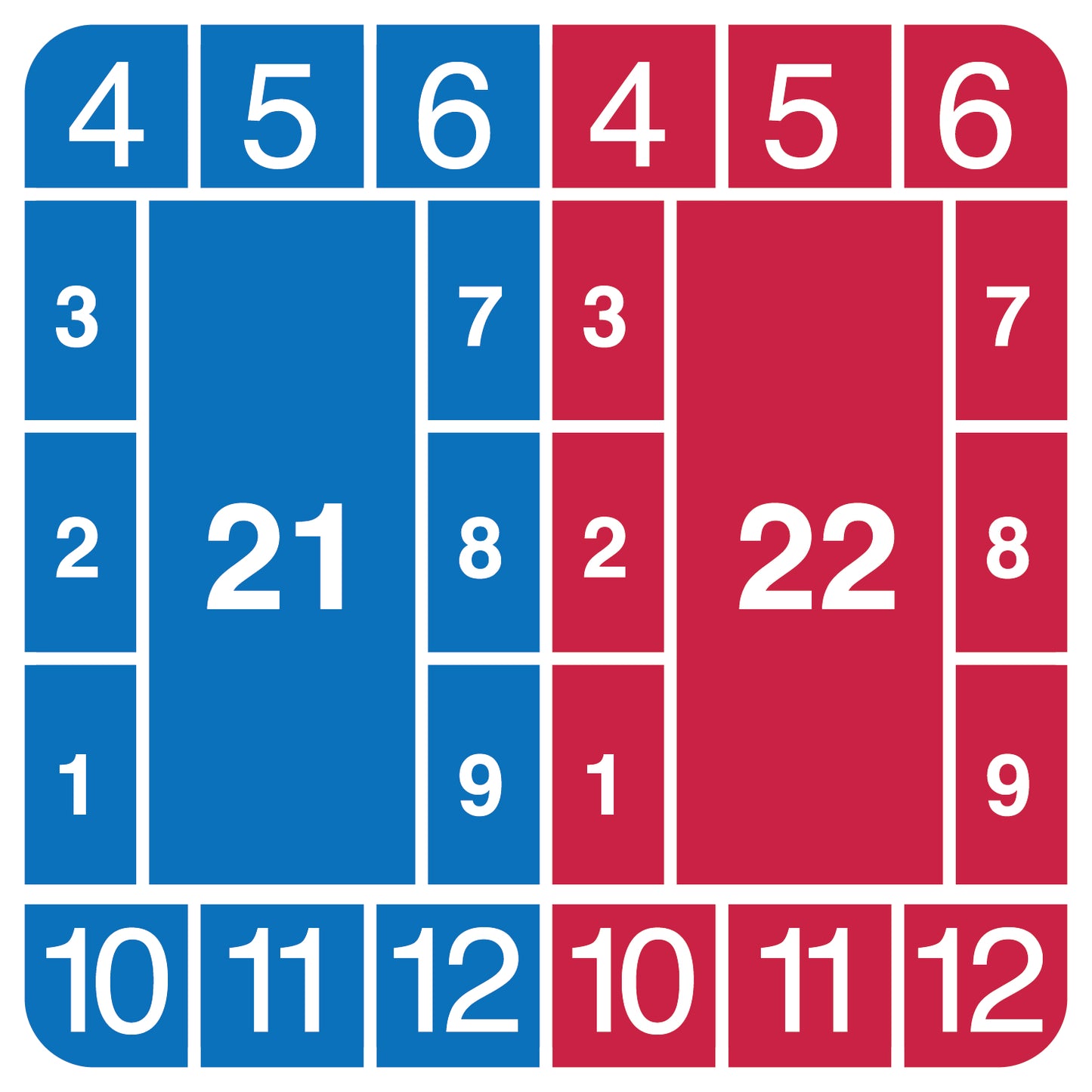 Kabelprüfetiketten 2 - 7 cm LO-KABEL-RE-PR2410