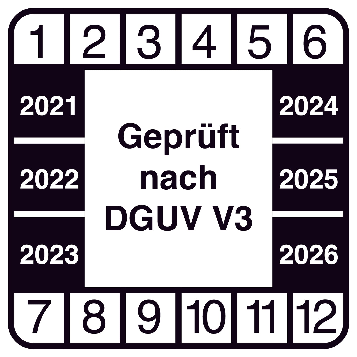 Kabelprüfetiketten 2 - 7 cm LO-KABEL-RE-PR2420