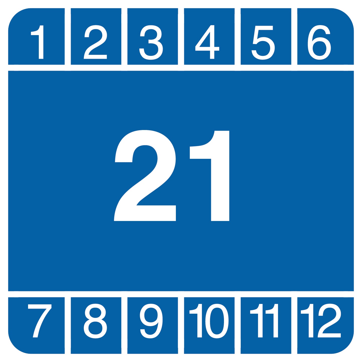 Kabelprüfetiketten 2 - 7 cm LOKABEL-RE-PR2430