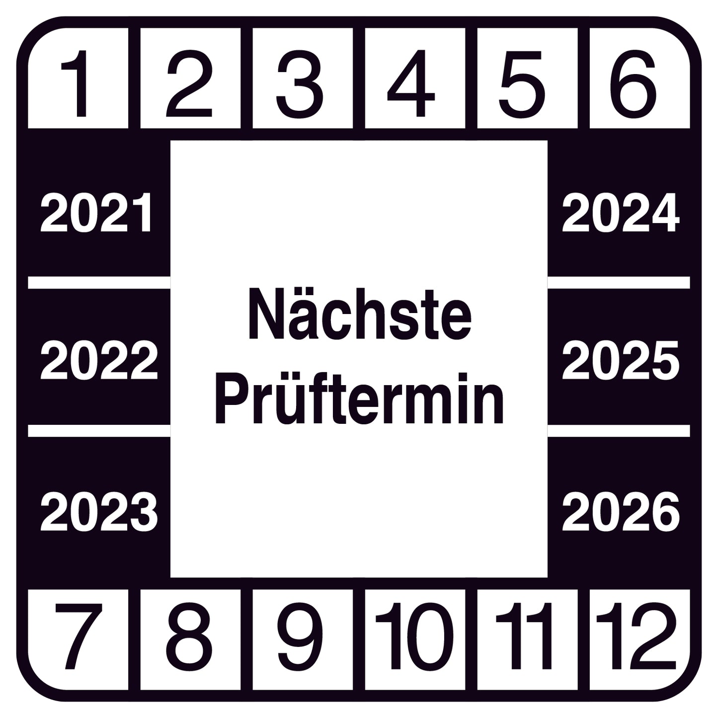 Kabelprüfetiketten 2 - 7 cm LO-KABEL-RE-PR2460