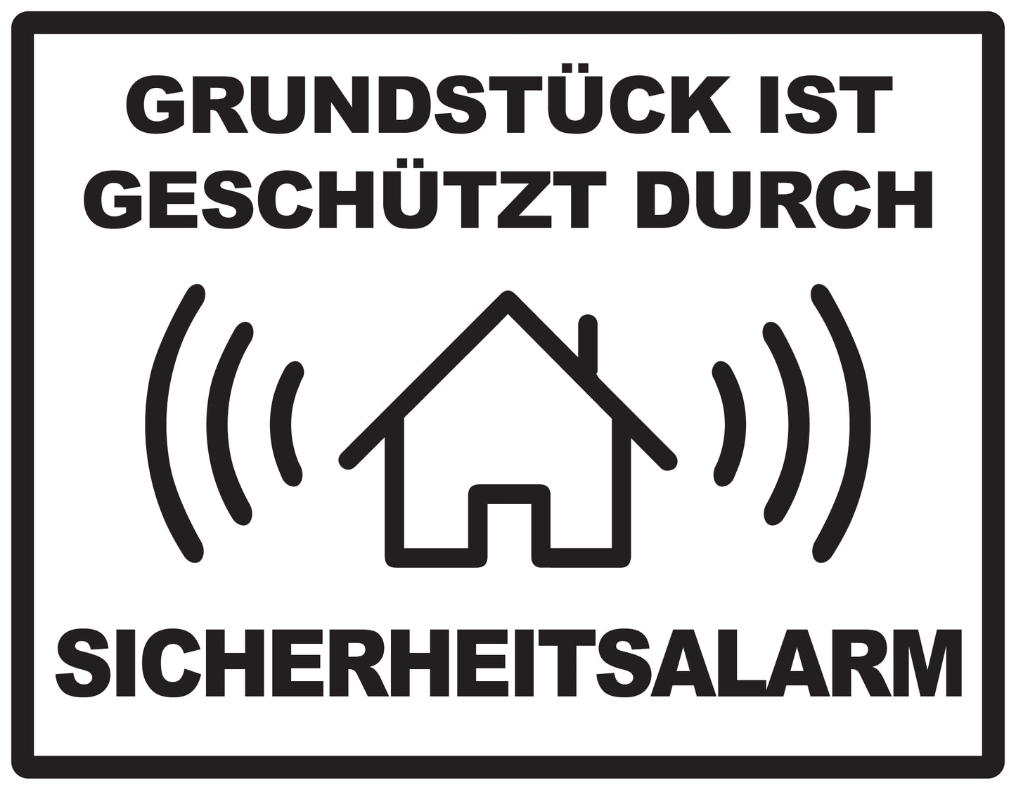 Alarmaufkleber 2-8 cm LO-ALARM-H-10100-88 Material transparent