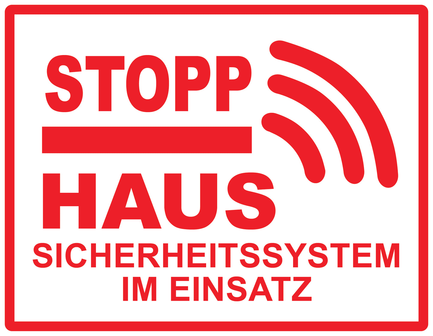 Alarmaufkleber 2-8 cm LO-ALARM-H-10300-0 Material transparent