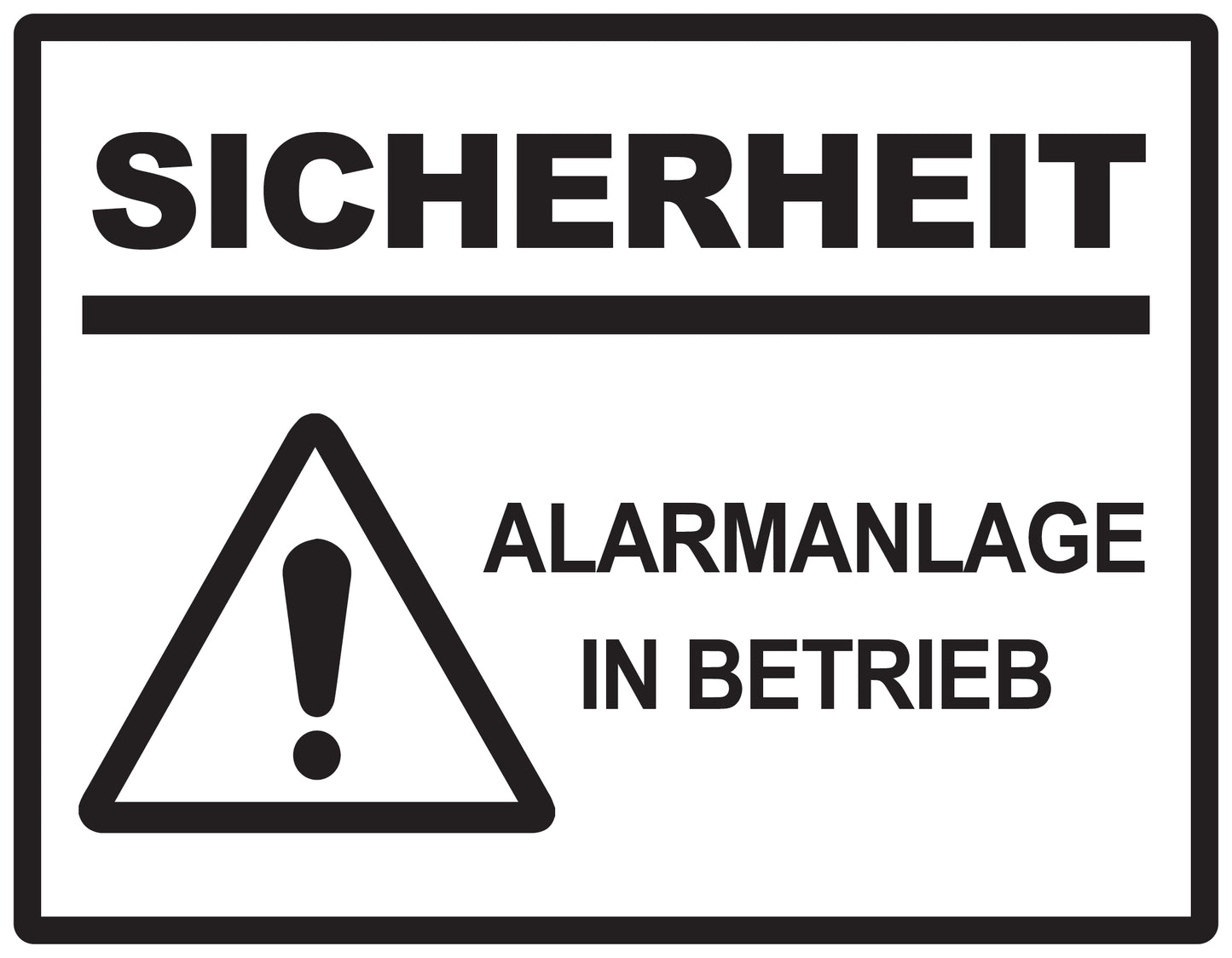 Alarmaufkleber 2-8 cm LO-ALARM-H-10600-88 Material transparent schwarz