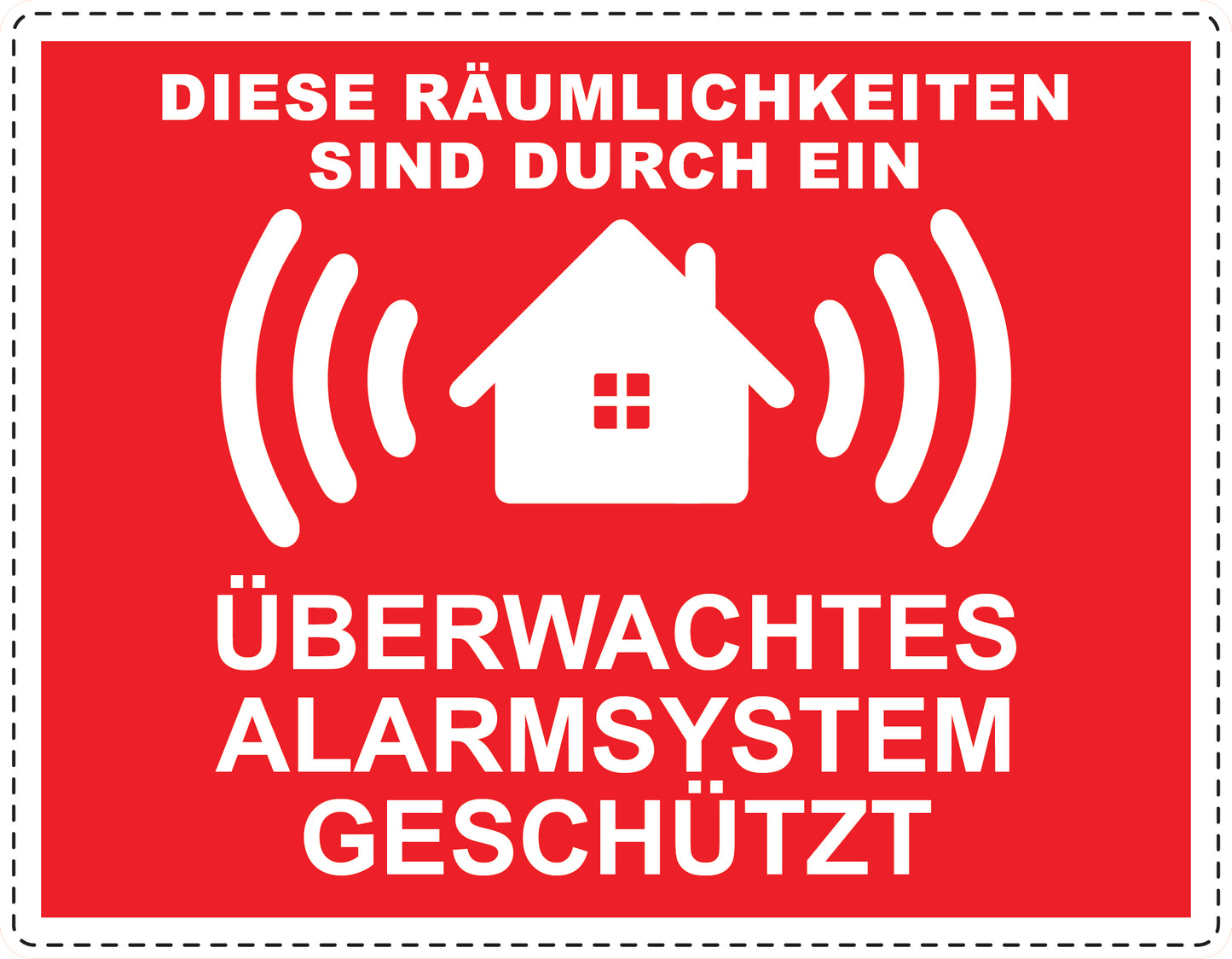 Alarmaufkleber 2-8 cm LO-ALARM-H-10700-14 Material transparent