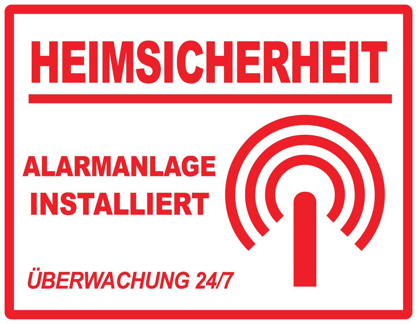 Alarmaufkleber 2-8 cm LO-ALARM-H-11100-0 Material transparent