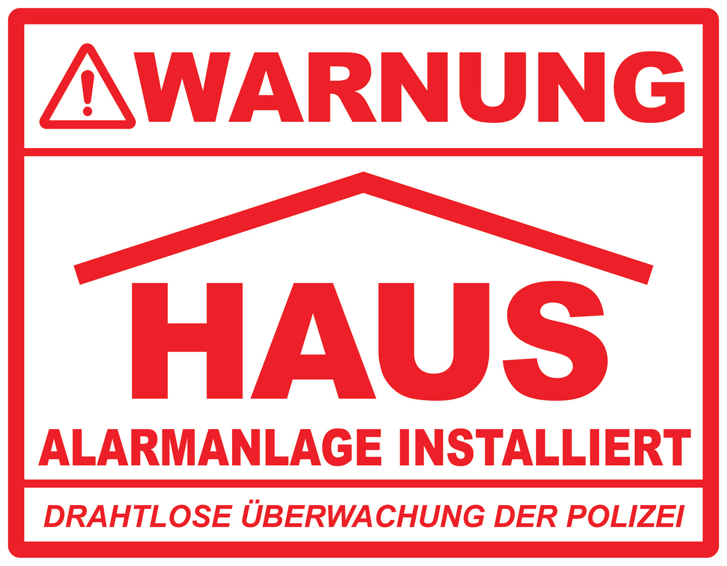 Alarmaufkleber 2-8 cm LO-ALARM-H-11300-0 Material transparent rot