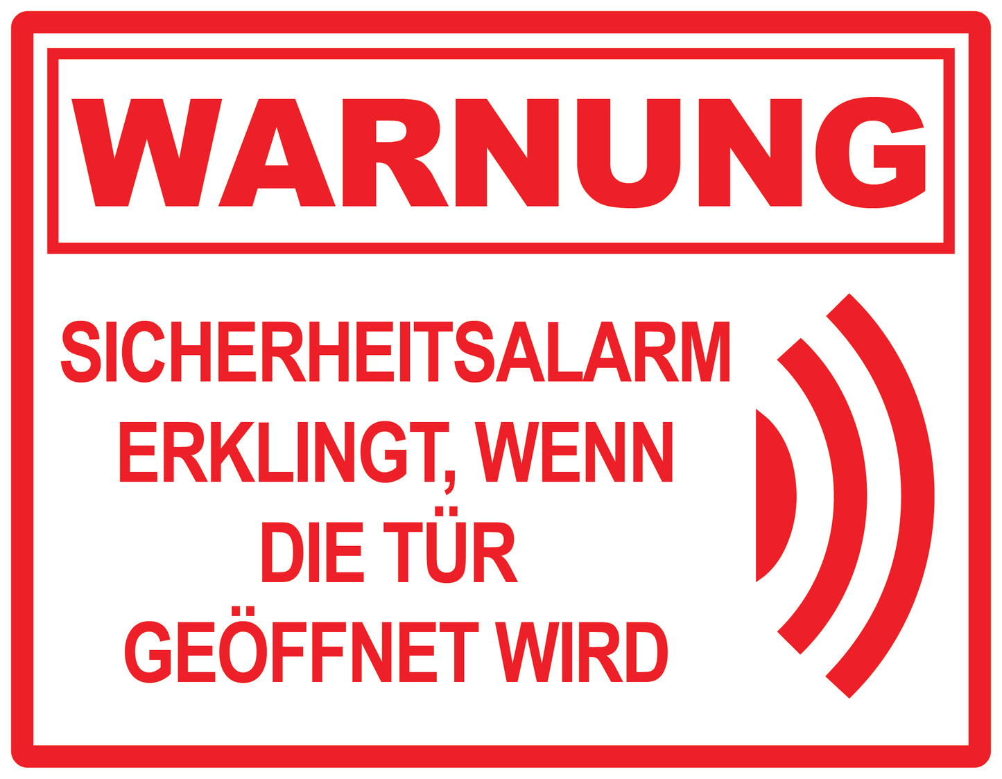 Alarmaufkleber 2-8 cm LO-ALARM-H-11800-0 Material transparent rot
