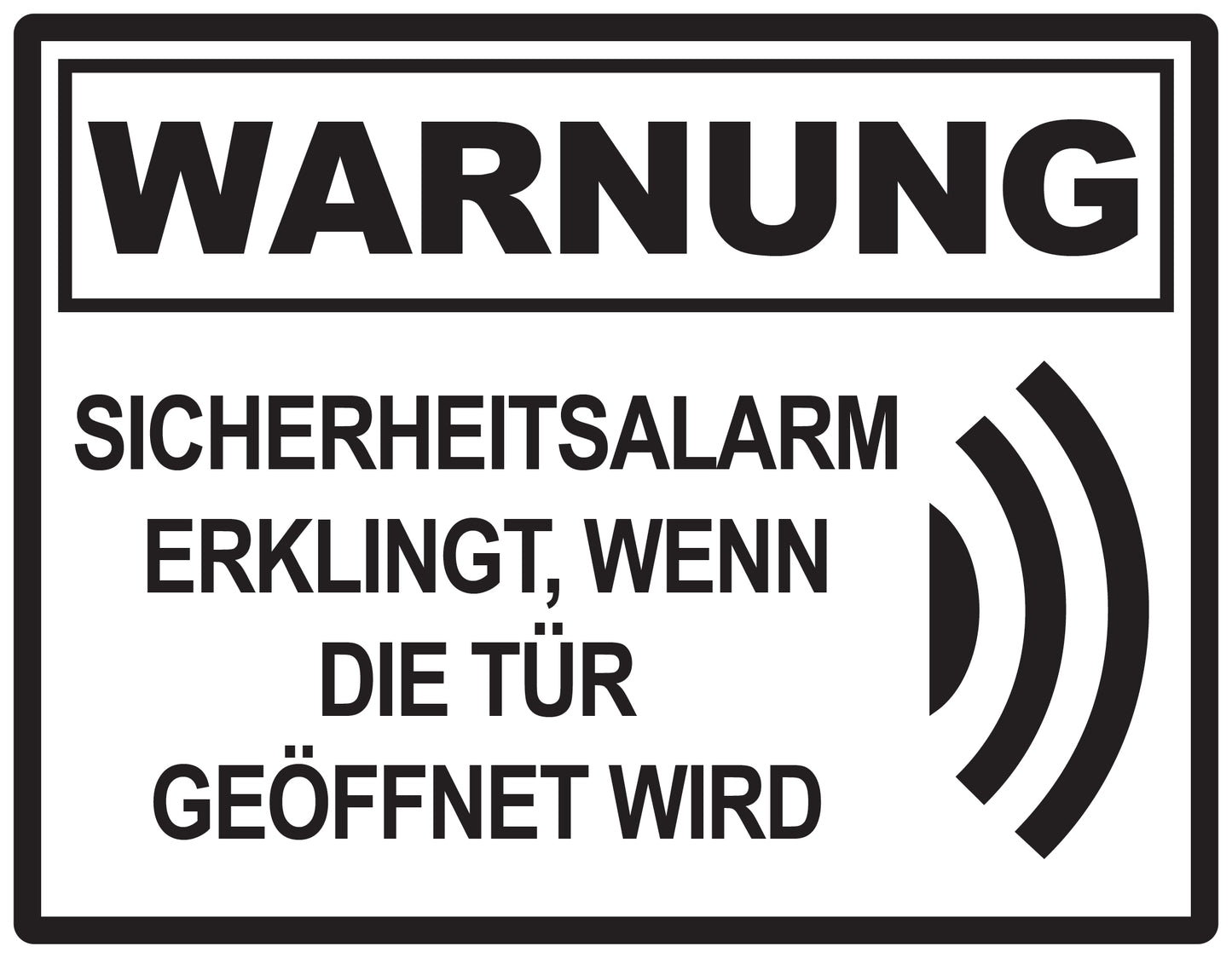 Alarmaufkleber 2-8 cm LO-ALARM-H-11800-88 Material transparent schwarz