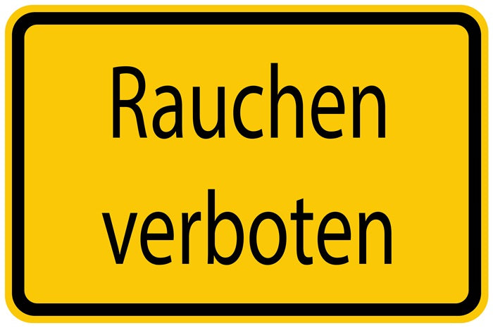 Baustellenaufkleber "Rauchen verboten!" LO-BAU-1330