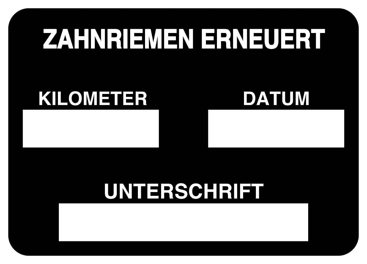 Autoservice Autowartung Aufkleber "Zahnriemen erneuern" 5-10 cm LO-CARSERVICE1100-88
