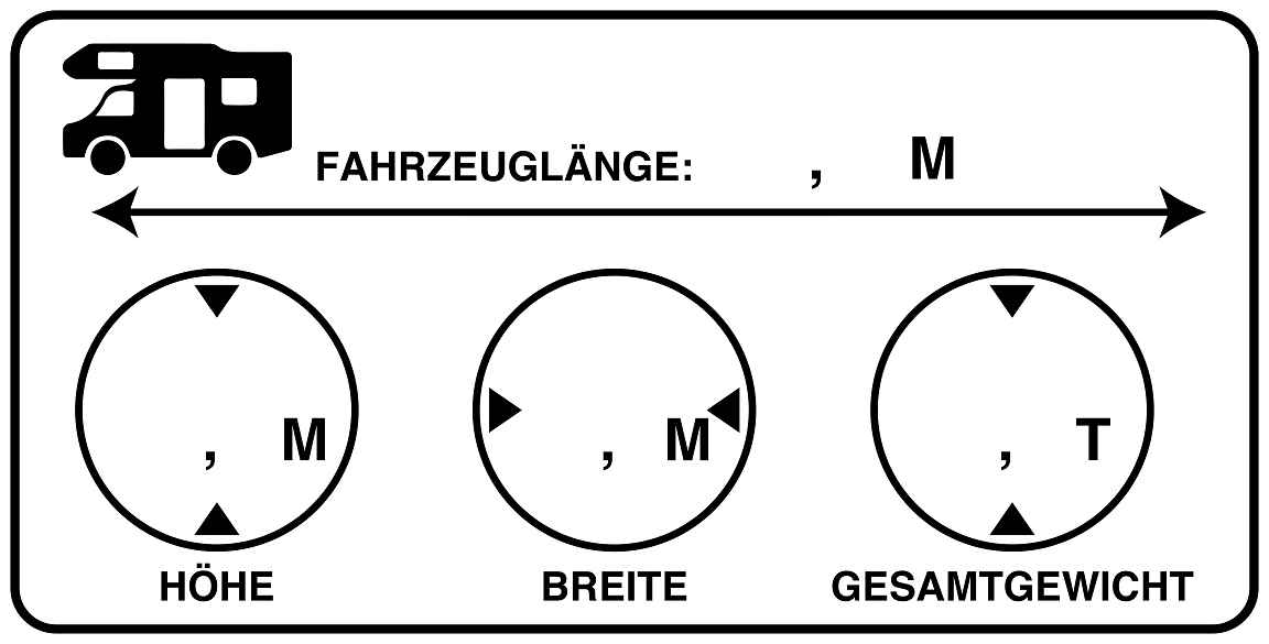 Autoservice Autowartung Aufkleber "Fahrzeuglänge" 5-10 cm LO-CARSERVICE1600-88