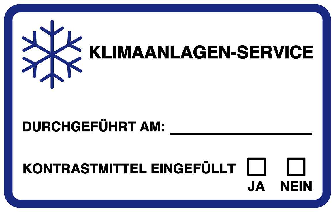 Autoservice Autowartung Aufkleber "Klimaanlagen- Service" 5-10 cm LO-CARSERVICE1800-54